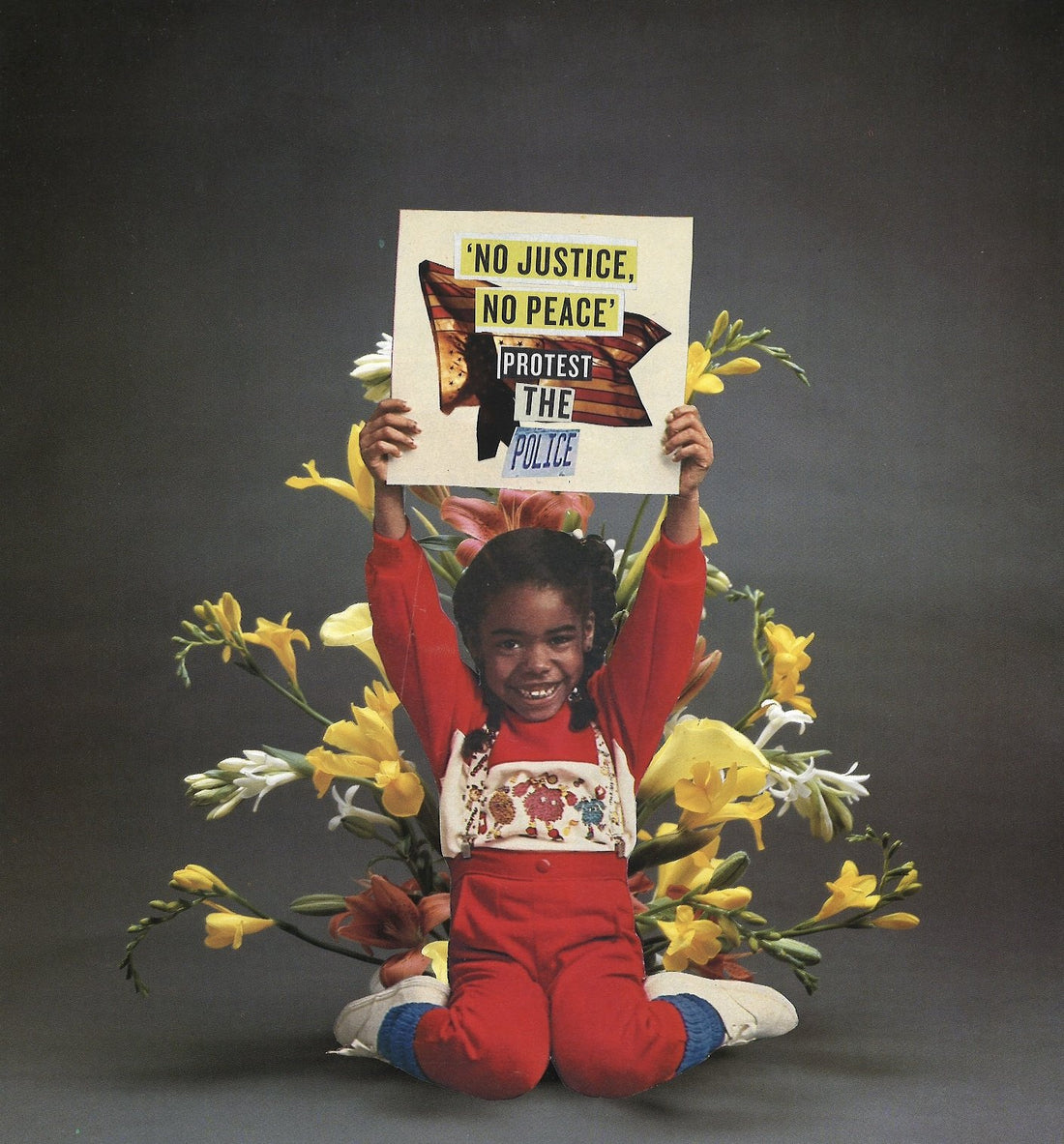 No Justice, No Peace - Brittany M. Reid original collage art